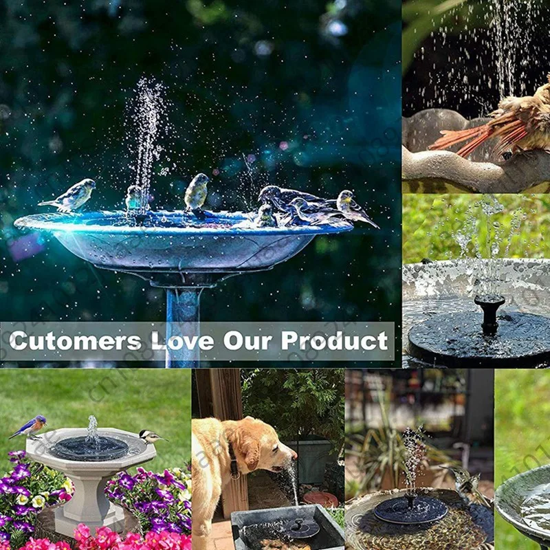 6W Solar Fountain Pump For Water Feature With Cord,Solar Bird Bath Fountain ,Solar Powered Water Fountain For Bird Bath view 5
