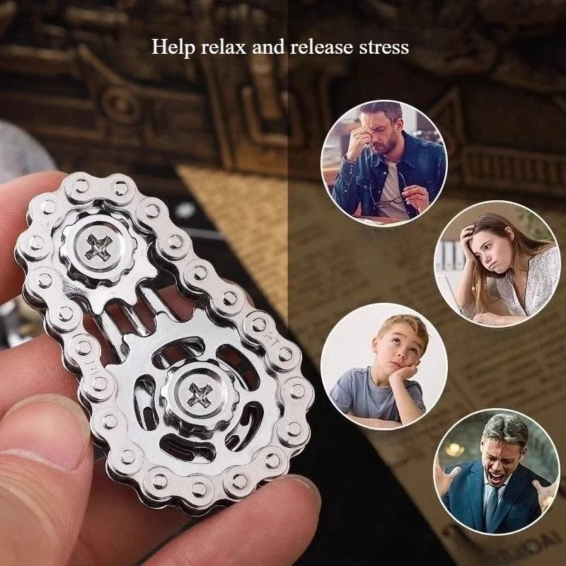 

Механическое EDC Gear Fidget Spinner, звездочки для снятия стресса, маховик, кончик пальца, спиннер, настольная игрушка для взрослых, подарок