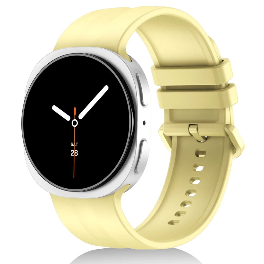 20mm Siliconen Band voor Samsung Galaxy Horloge 8 9 44mm 40mm Sport Correa Armband Galaxy Horloge 8 Klassieke 46mm Band Accessoires