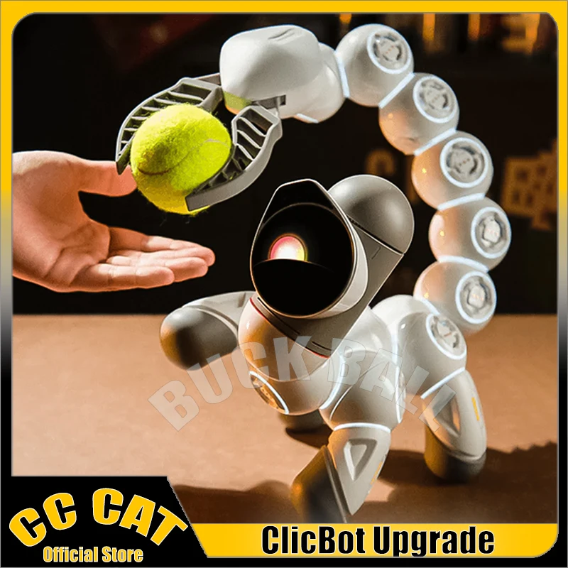 

Clicbot Smart Robot Advanced Suit Intelligent AI Accompany Puzzle Toys Program Modular Splicing Desktop Electronic Pet Present