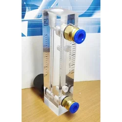 0.1-25 L/min LPM LZM-6T Nitrogen N2 Mirco Air Flowmeter Rotameter Adjustbale Valve 6mm Push In To Connect