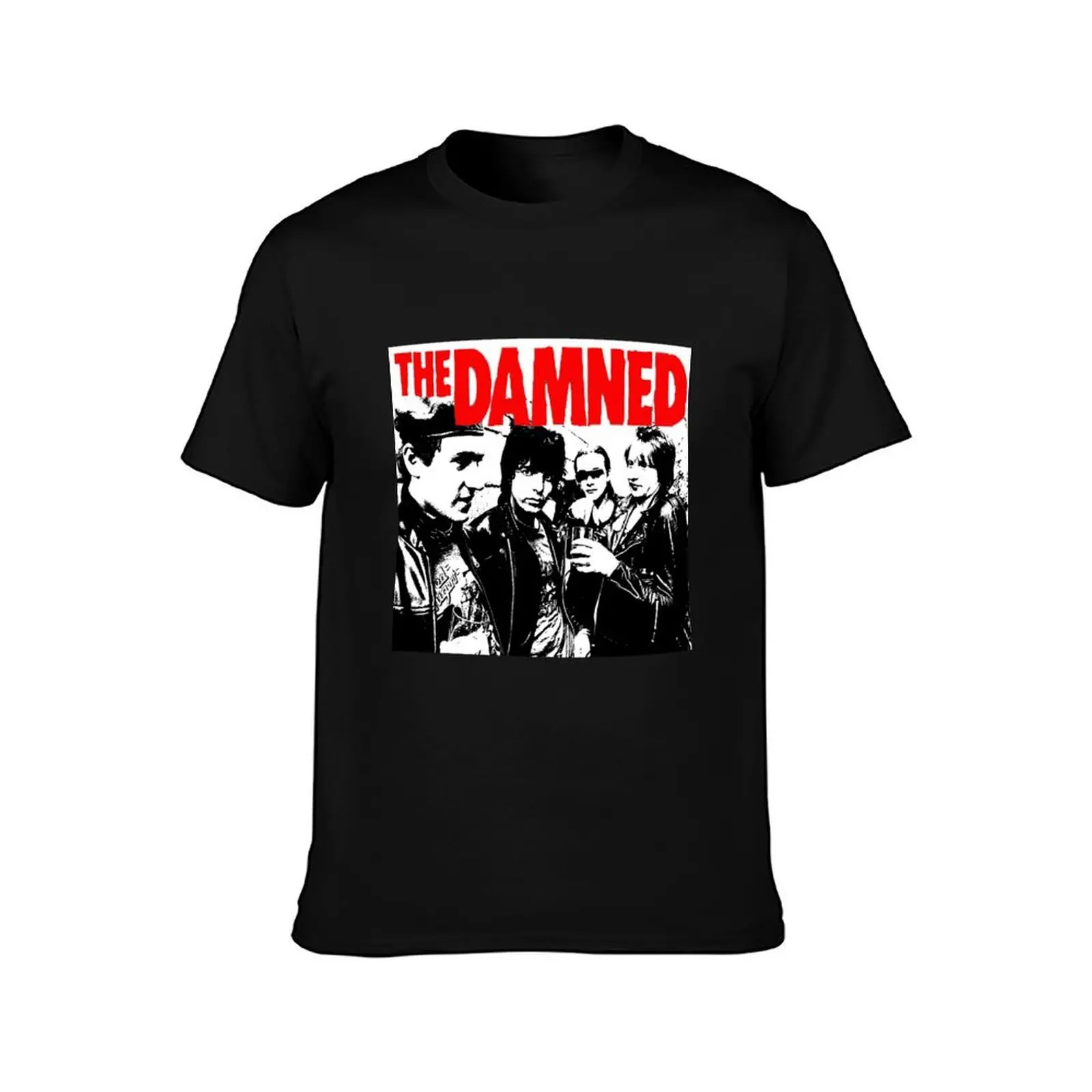 THE DAMNED 1977 T-Shirt Summer Casual Cotton Tee Oversized Streetwear Tops Vintage Graphic Print Loose Fit Short Sleeve