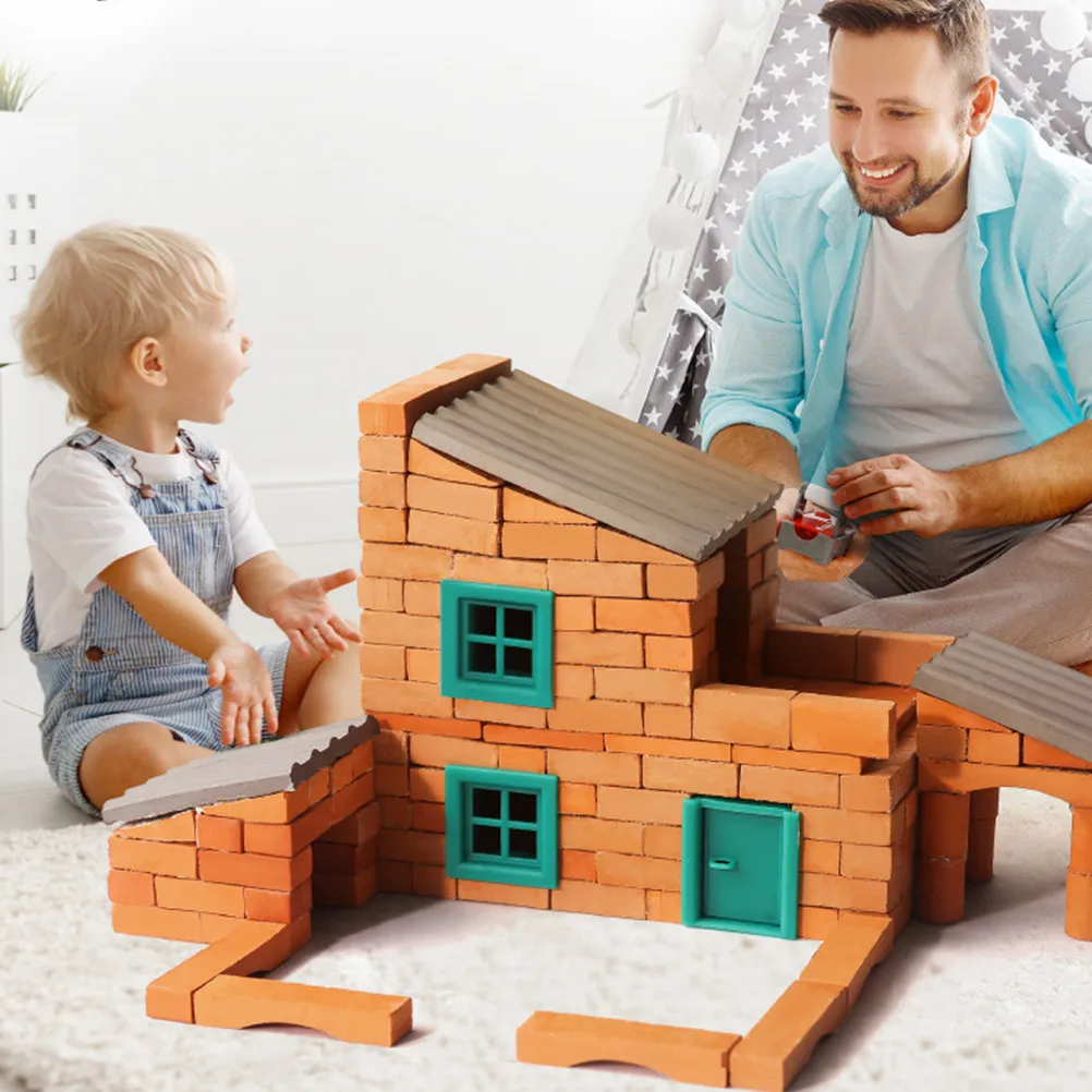 50pcs Children'S Craft Bricks Miniature Building Blocks Diy For Room Decor House Sand Table Architecture Display Educational