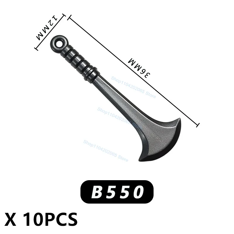 

Warriors Orcs Weapons Helmet Armor Ancient Cavalry Military Building Blocks Accessories Kids for Toy Gifts PJT047 10PCS