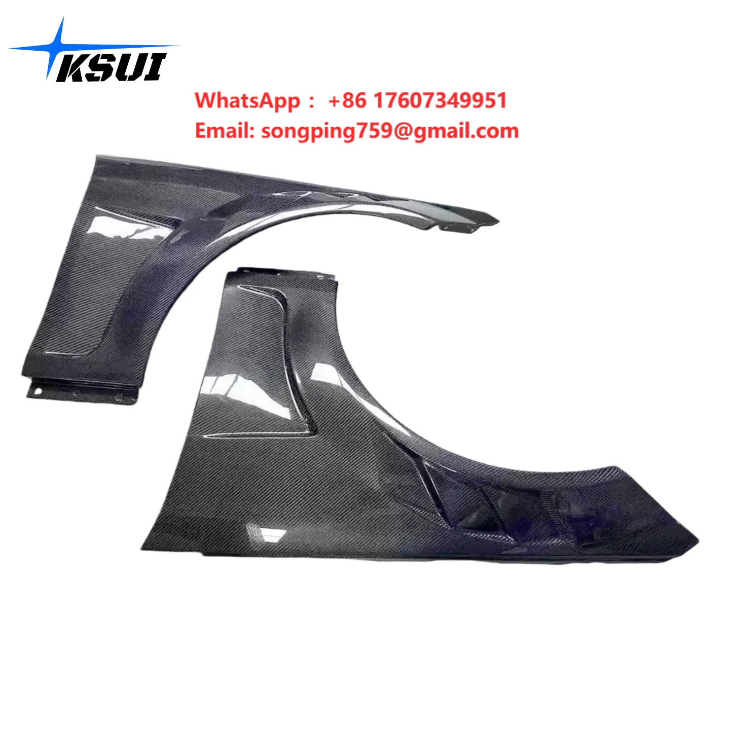 Carbon Fiber Fenders for  Mercedes Benz C Class W204 C63 AMG C200 C260 C300 2008-2015 Carbon Fiber With Air Vent Fender
