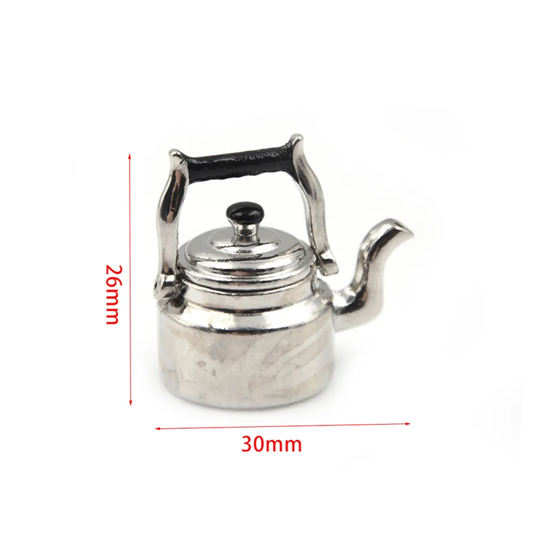 1/12 Dollhouse Miniature Tea Kettle/Tea Pot Pretend Play Furniture Toys