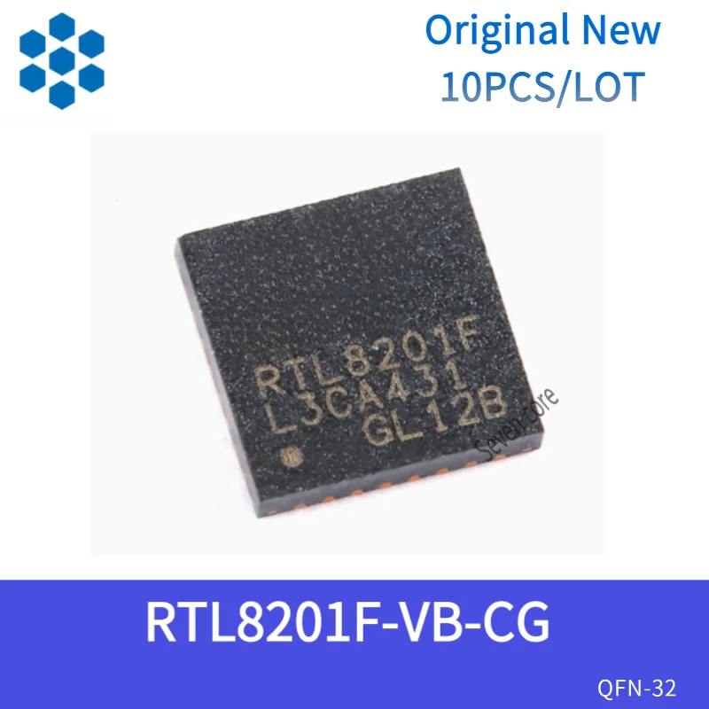 

Original New 10pcs/lot RTL8201F-VB-CG QFN-32 Ethernet Controller Chip IC