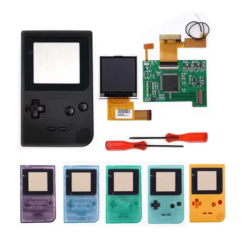 Hispeedido 2.2 inch GBP Backlight LCD IPS 5 Niveaus Helderheid Kit Voor GameBoy Pocket Met Behuizing Shell Case