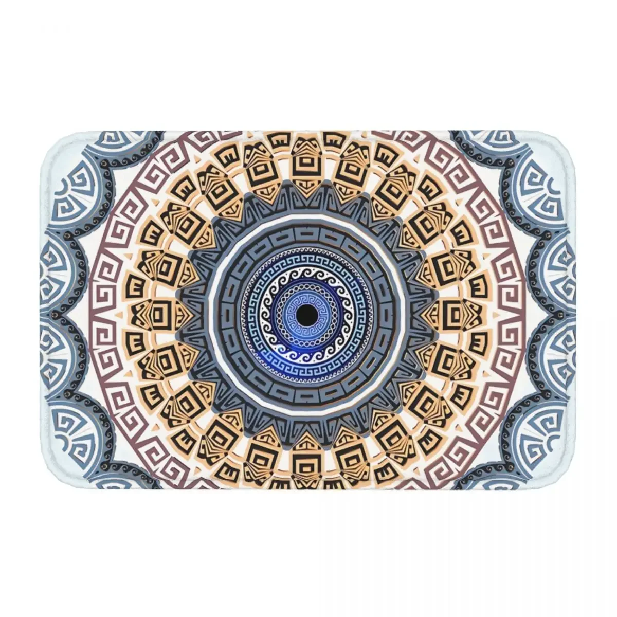 Mandala Evil Eye Non-slip Doormat Mati Blue Gold Kiki Collection Carpet Bath Kitchen Mat Outdoor Flannel Decor