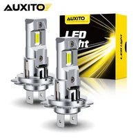 2 uds AUXITO 30000LM H7 LED Canbus sin errores bombillas de faros con ventilador Chip CSP alta potencia 70W H7 bombilla LED faro delantero de coche