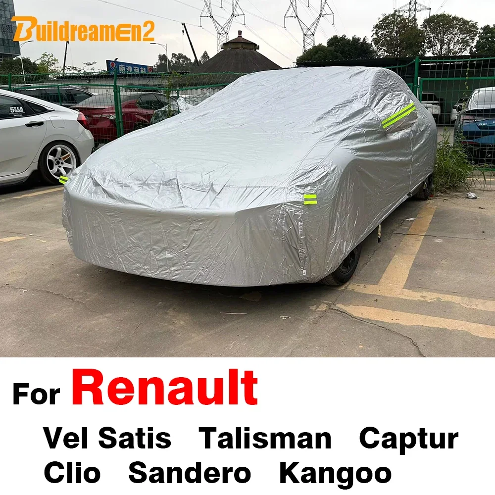 Buildreamen2 Full Car Cover Waterproof Sun Snow Rain Resistant Cover For Renault Sandero Talisman Clio Captur Kangoo Vel Satis