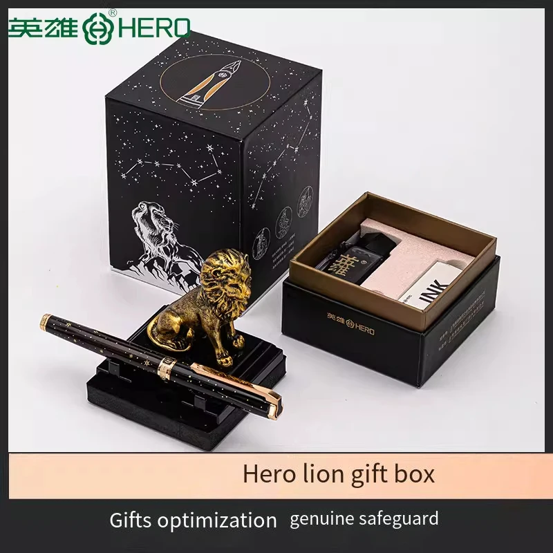 Hero Fountain Pen 1085 Lion Base Business Gift Ink Pen