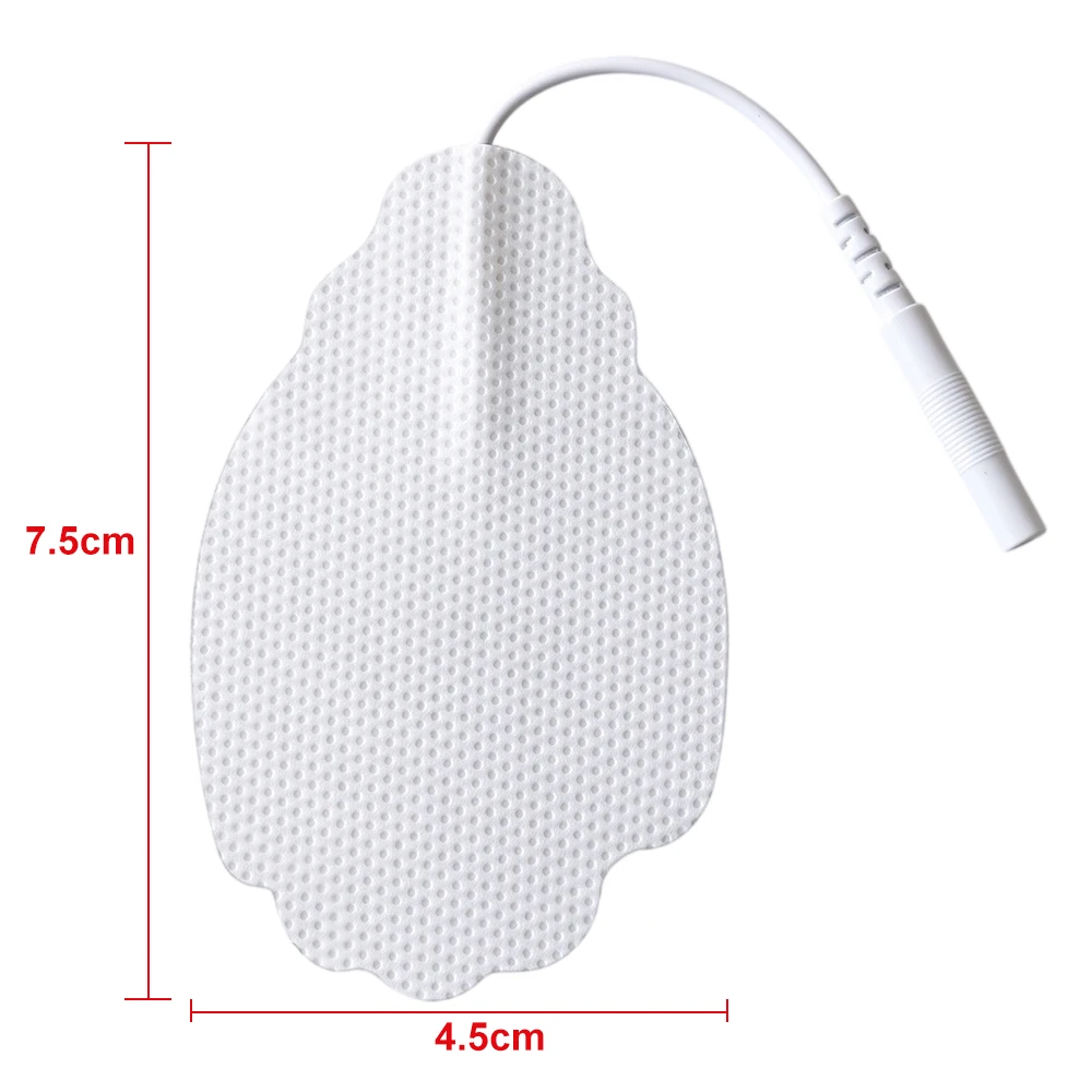 Tens Electrodes Pads Pulse Massager Electrodes Reusable Muscle Electrostimulator Patches 2mm Pin Type Self-Adhesive EMS Pads