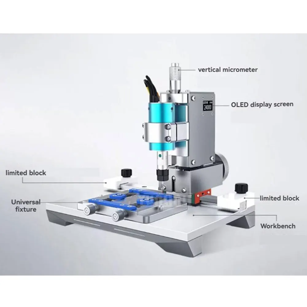 Repair of Smartphone Motherboards, Smart BGA Chip Grinding Machine, SSDs, and Display ICs Fully Automatic