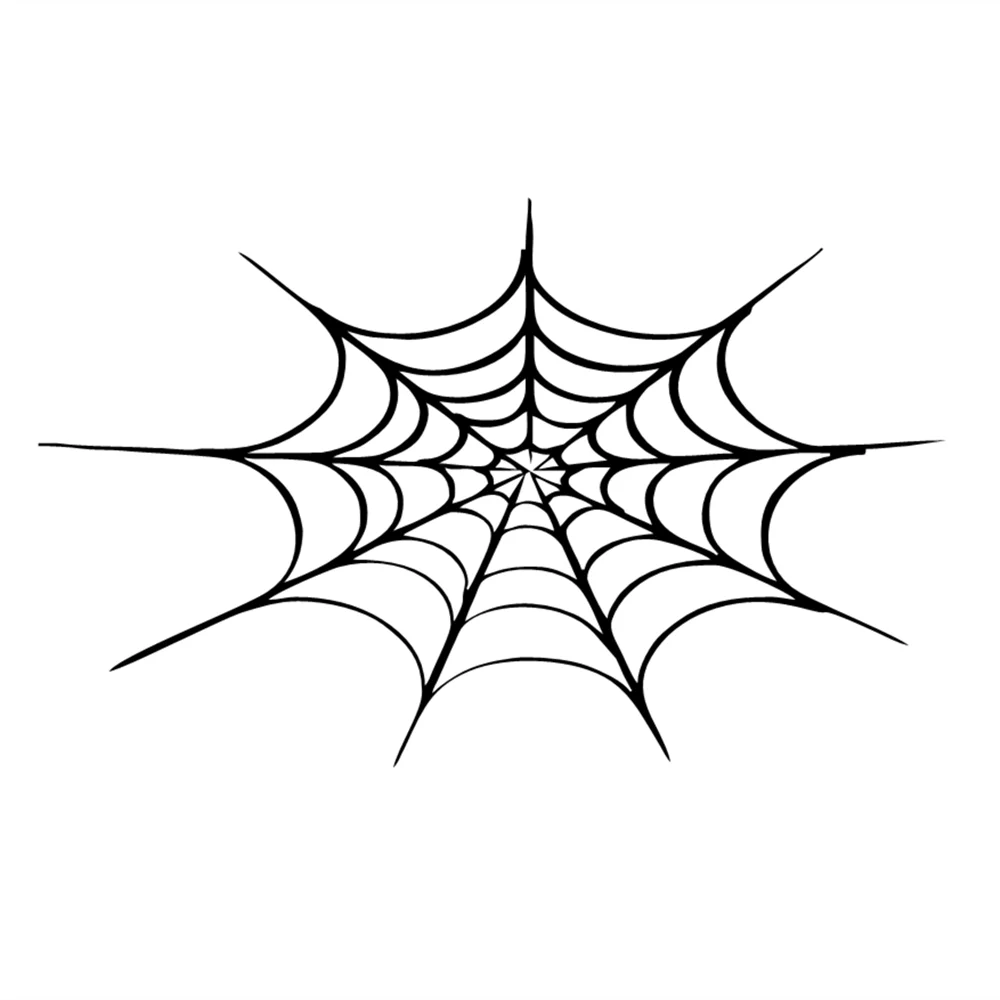 

20X12.4CM Spider Web Gothic Style Vinyl Decal, Cartoon Car Sticker for SUV Truck Motorcycle, Waterproof Auto Exterior Decor