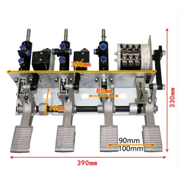 Foot Pedal Assembly Tire Removal Machine Chassis Accessories Aluminum/Steel Frame 3-legged/4-pedal with Switch