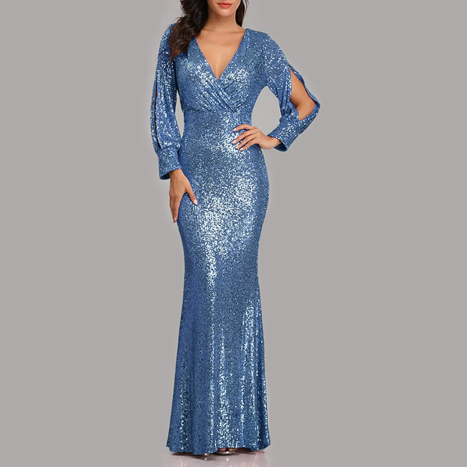 

Женское сексуальное платье с пайетками, облегающее платье с V-образным вырезом и рюшами на тонких бретелях, коктейльное бриллиантовое платье, одежда, свадебные платья