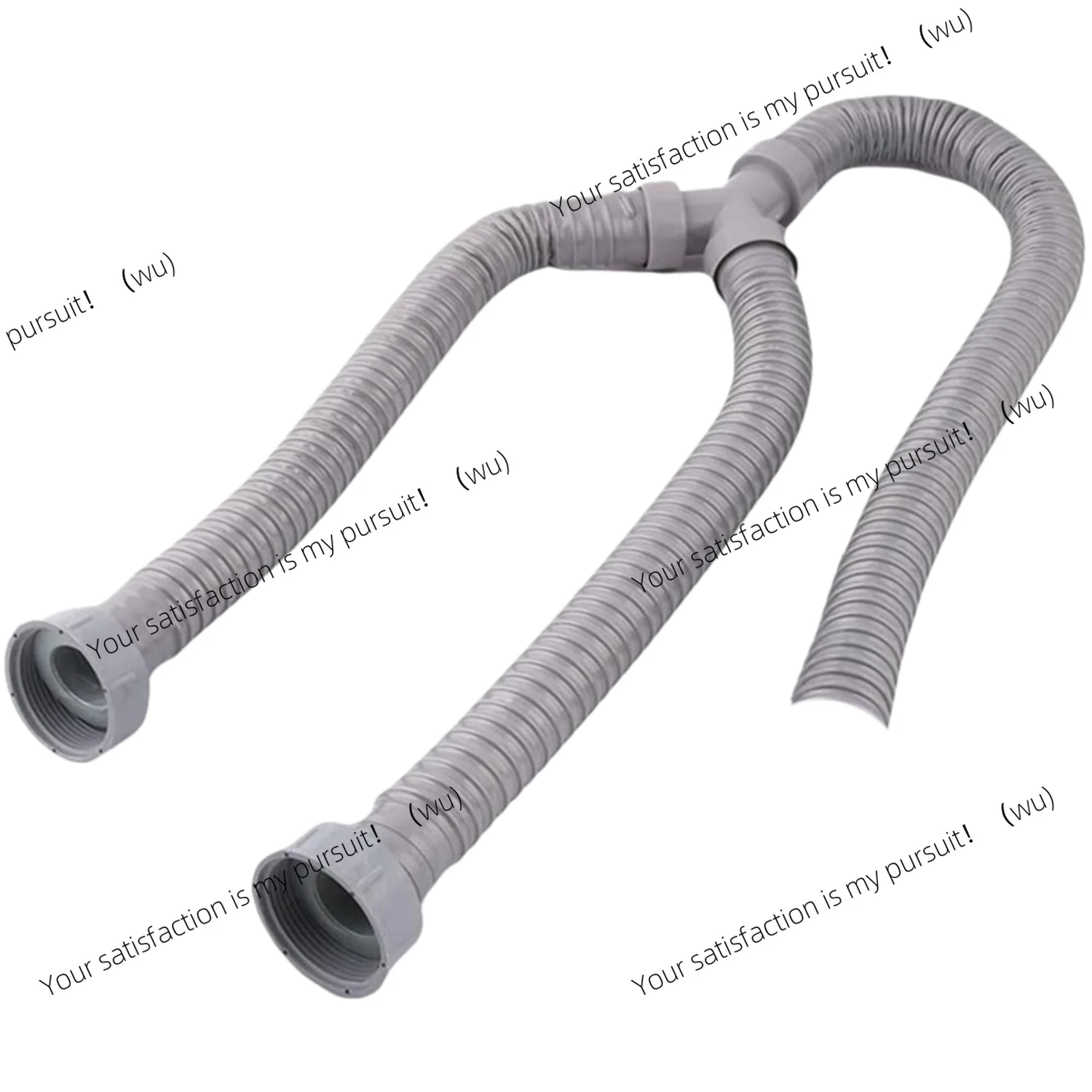 for  3.5Ft Washing Machine Pvc Y Shaped Drain Discharge Hose Washer Pipe Connector , Rotary Interface,With 2 Waterproof Rin