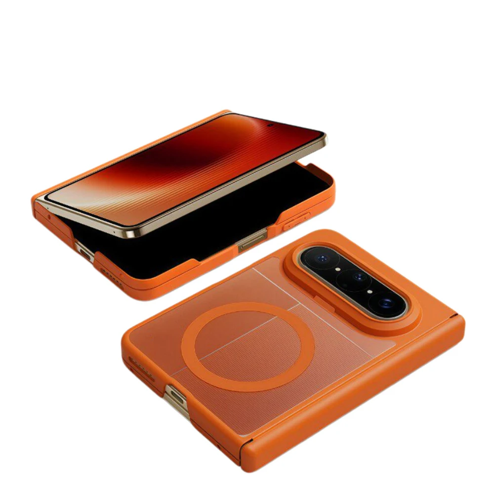 

For Huawei Pura X Max Case Matte Fog Magnetic Shell-Film Integrated Wireless Charging Hinge Protection Shockproof Cover