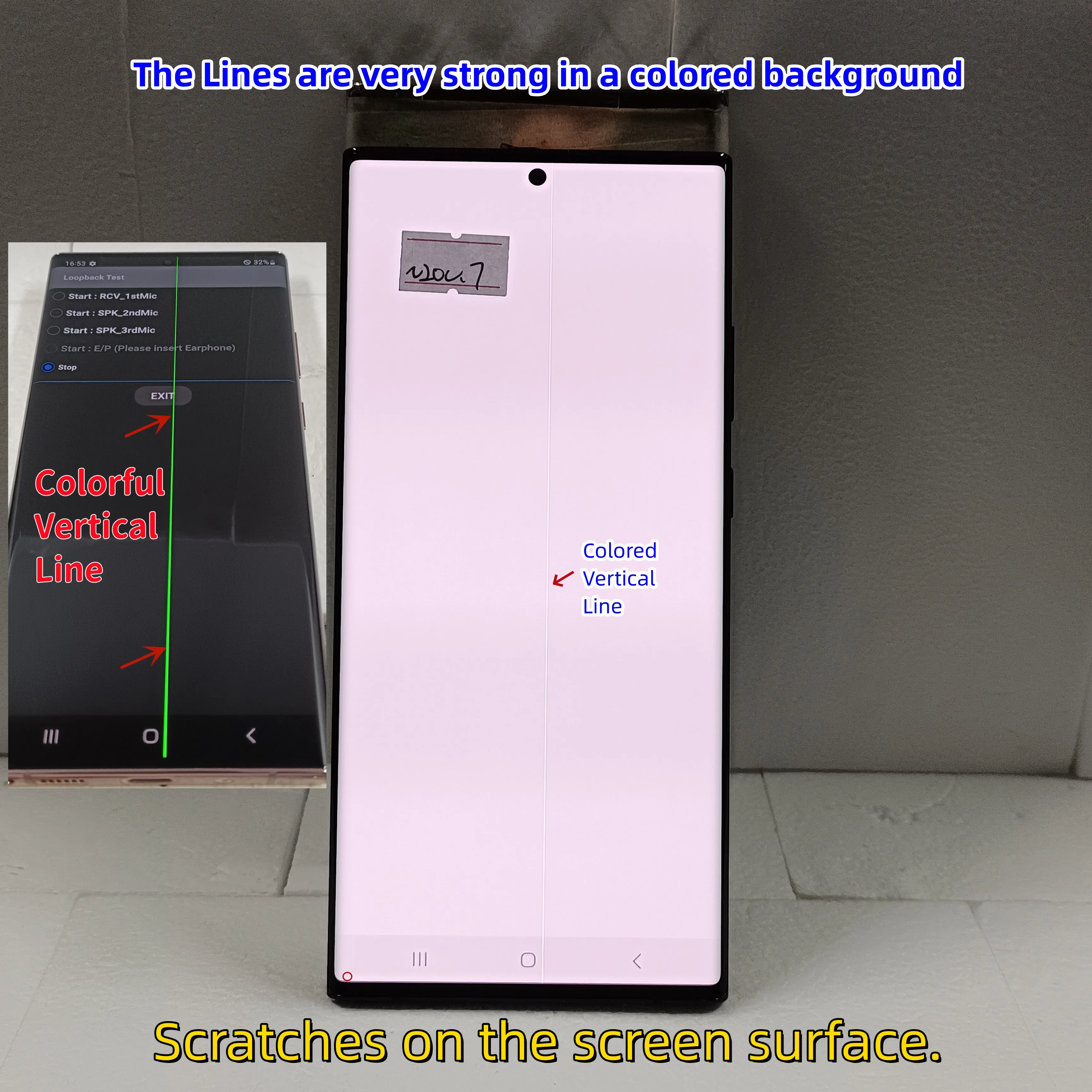 6.9''Super Amoled For Samsung Galaxy Note 20 Ultra 5g Lcd Display Compatibility N985f N986b Touch Screen Touch Panel With Defect