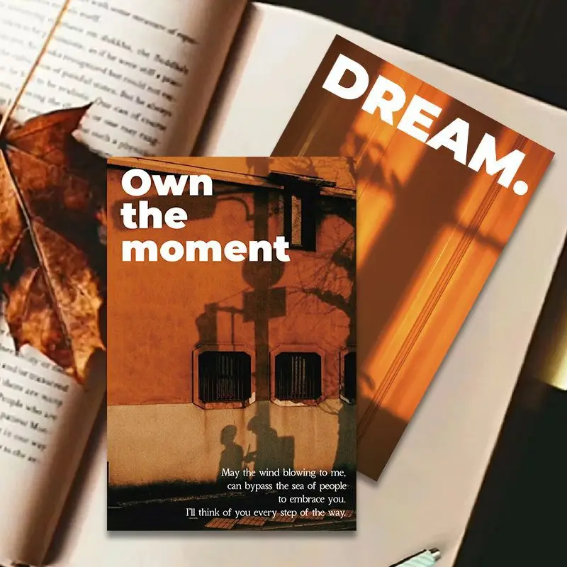 10 New Postcards Between Light and Shadow High-end Atmosphere Background Props Indoor Desktop and Wall Decoration Cards