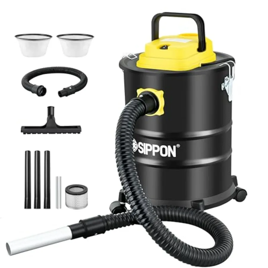 

Ash Vacuum Cleaner Pellet Stove Vacuum Cleaner with Blower Function 1000W Powerful Suction All-in-One Ash Vacuum for Fireplaces