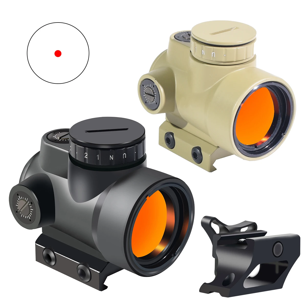 

Tactical MR 2 MOA Reticle Red Dot Sight Hunting Shooting Collimator Optic Scope W/20MM Rail Low Mount