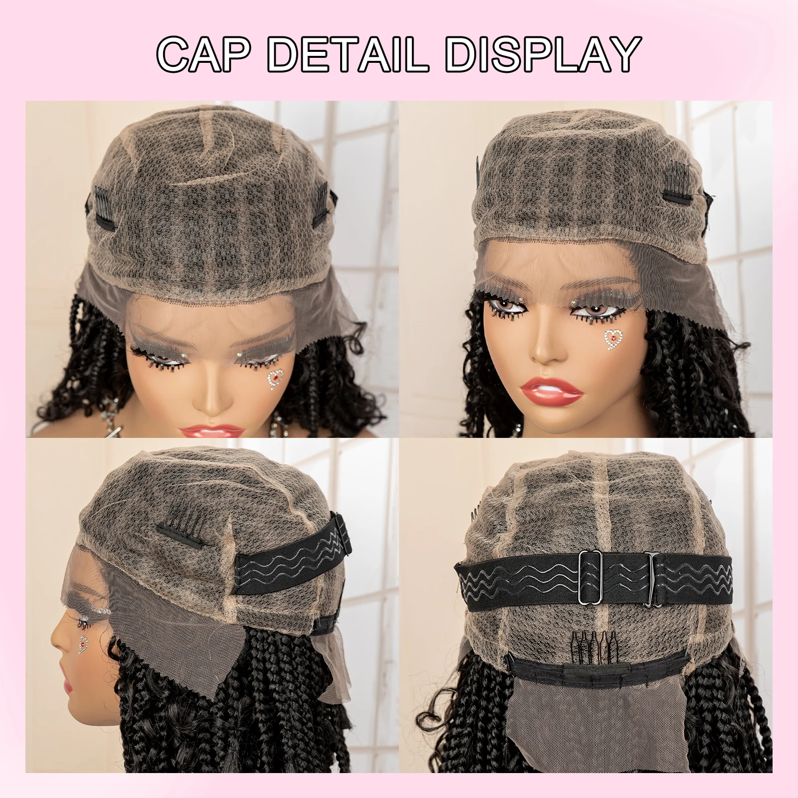 14 inch synthetische korte boho gevlochten pruiken full lace vierkante knooploze box vlechten pruik gehaakte vlechten pruik voor zwarte vrouwen