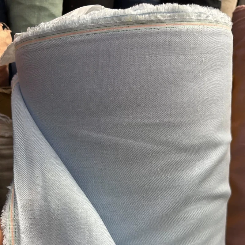 100% puur linnen stof lichtbla - Linen Shirt Breathable recensie en prijs