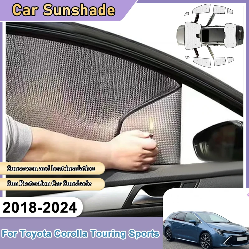 

Для Toyota Corolla Touring Sports 2024 E210 2018~2023: Солнцезащитные шторки на лобовое стекло, защита от УФ-лучей, аксессуары