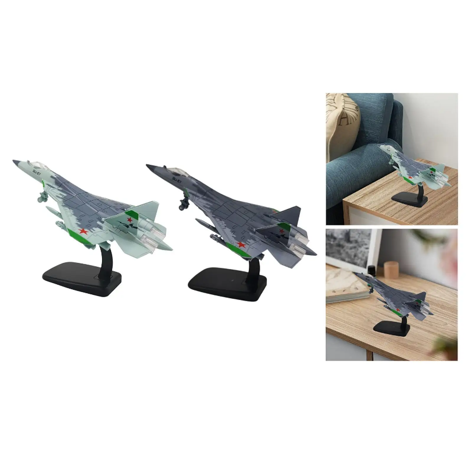 

1:72 Diecast Fighter Model with Display Base Ornament Tabletop Decor Collection Plane Model Miniature Toy for Bar Bookshelf