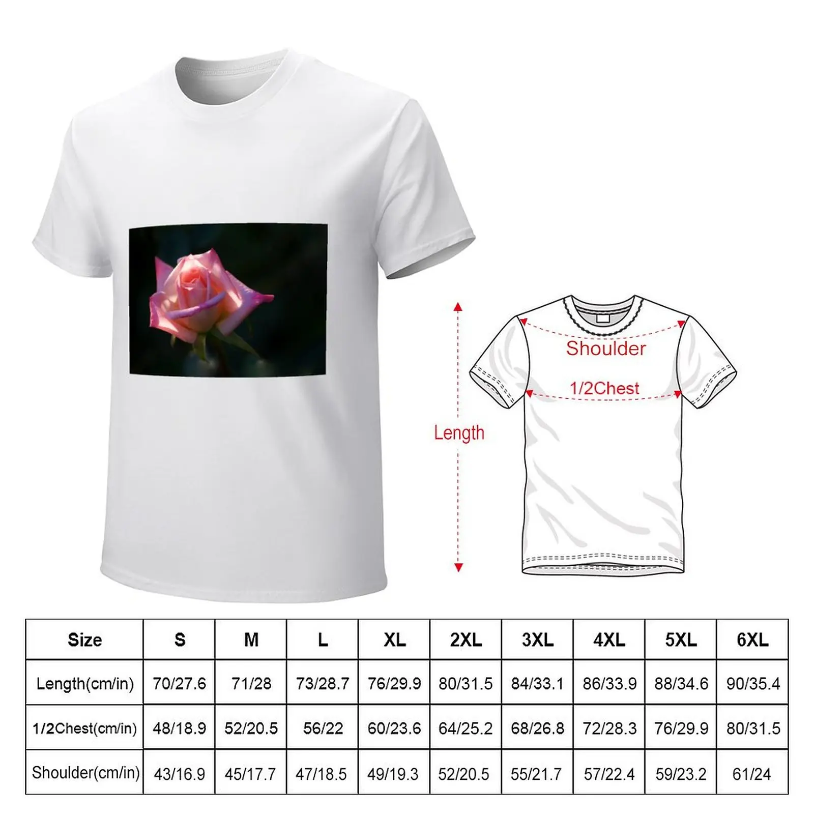 Rosée T-shirt oversized customs men graphic t shirts