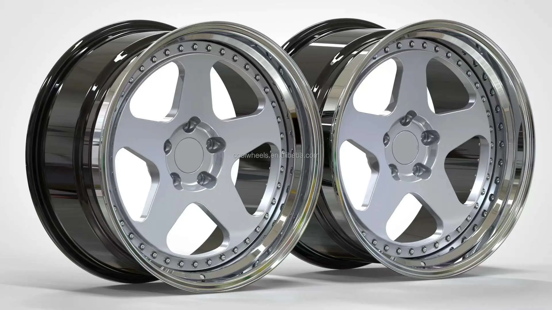 

Bku Forged 3 Piece 5x112 Wheels 17 18 19 Inch Rims Alloy Deep Car Wheel for Mercedes Benz 190e W126 W140 W201 W123 280 SE W124
