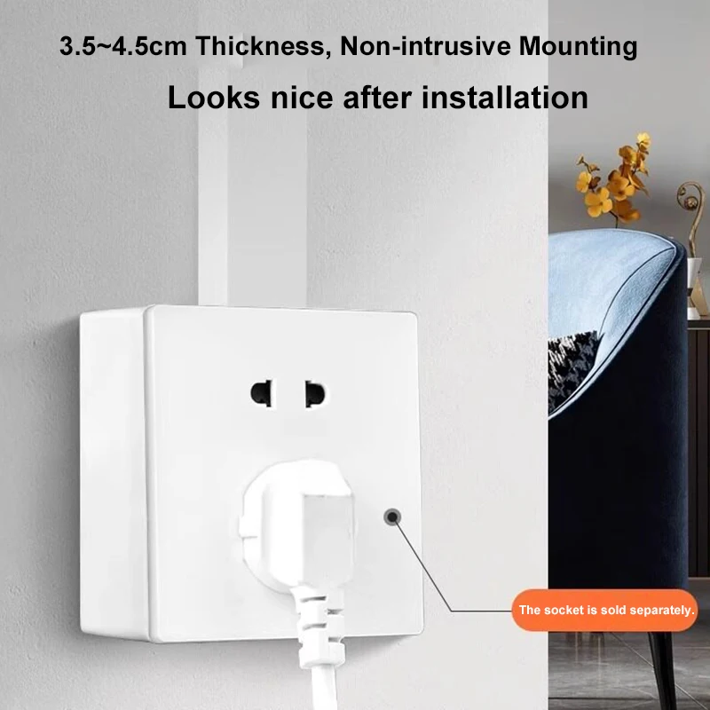 86 Type Surface Mounted Bottom Box Universal Wall Switch Socket Junction Box External Wiring Bottom Box CE Certified