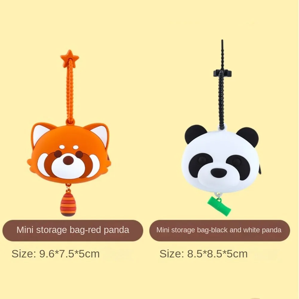 Simpatico portamonete in silicone 3D Portamonete con ciondolo morbido Portamonete con orso cartone animato anime