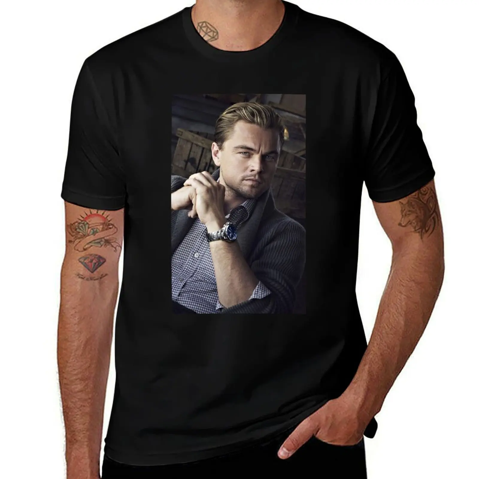 Leonardo Wilhelm DiCaprio T-Shirt Plus Size Summer Short Sleeve T-Shirt