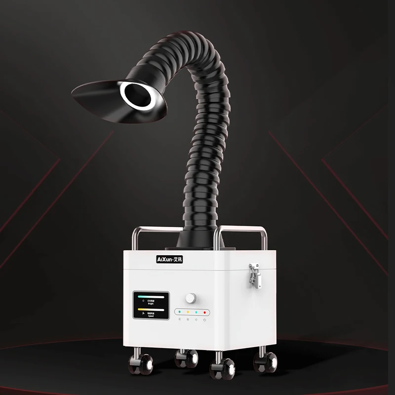 AIXUN ES03 80W ممتص دخان اللحام، ترشيح 99.97%، 10 سرعات قابلة للتعديل، تشغيل تلقائي مع محطة لحام #1