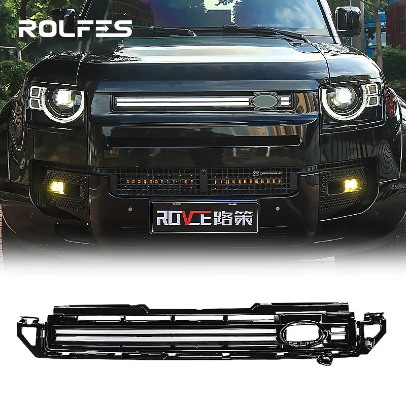 

For Land Rover Defender 90/110/130 grille flowing light grille modification kit for models 20-25