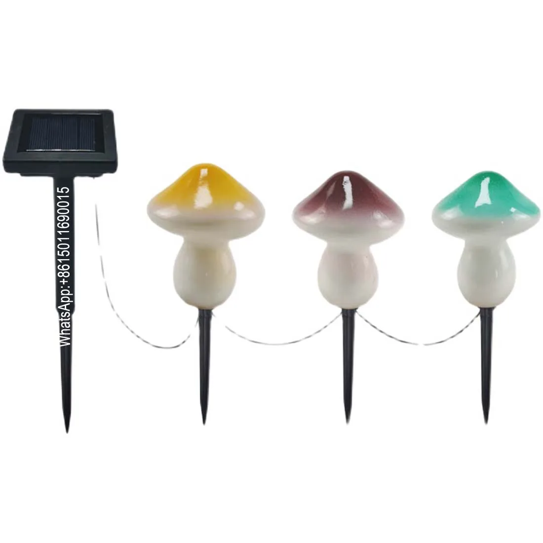 Solar mushroom LED night light outdoor courtyard garden balcony layout lawn waterproof landscape decorative light string