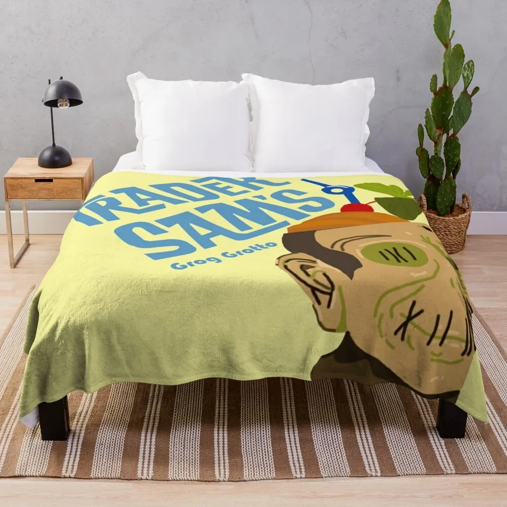 

Trader Sam's Tiki Grog Grotto Throw Blanket Cozy Napping Blanket Gift for Mom Dad