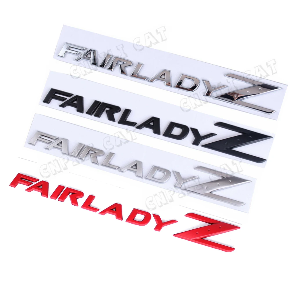 

1 Pieces Black Red Silver FAIRLADY Z Logo Emblem Z33 Z34 350Z 370Z Car Body Rear Badge Nameplate