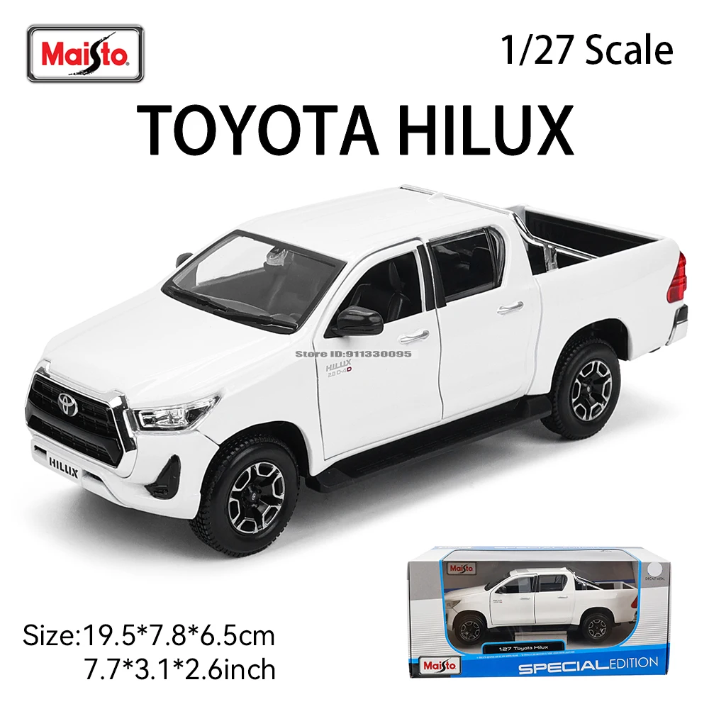 

Maisto 1:27 Новая литая под давлением прецизионная модель автомобиля Toyota Hilux, коллекция моделей в подарок