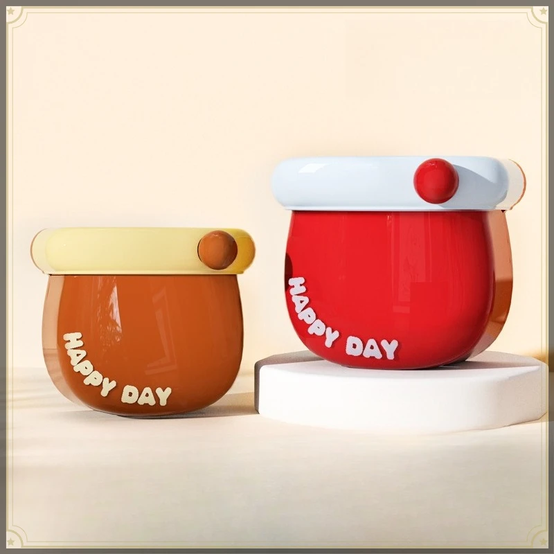 Cute Style Magnetic Refrigerator Storage Box ABS Material Wall-mounted Hole-Free Multi-functional Kitchen Storage Rack