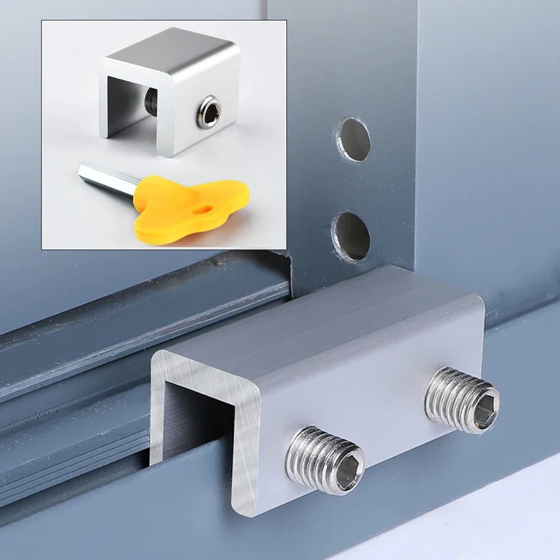 Locks on Windows Stopper Baby Care Adjustable Window Security Sliding Door Latch Movable Locker Anti-theft Protection Insurance