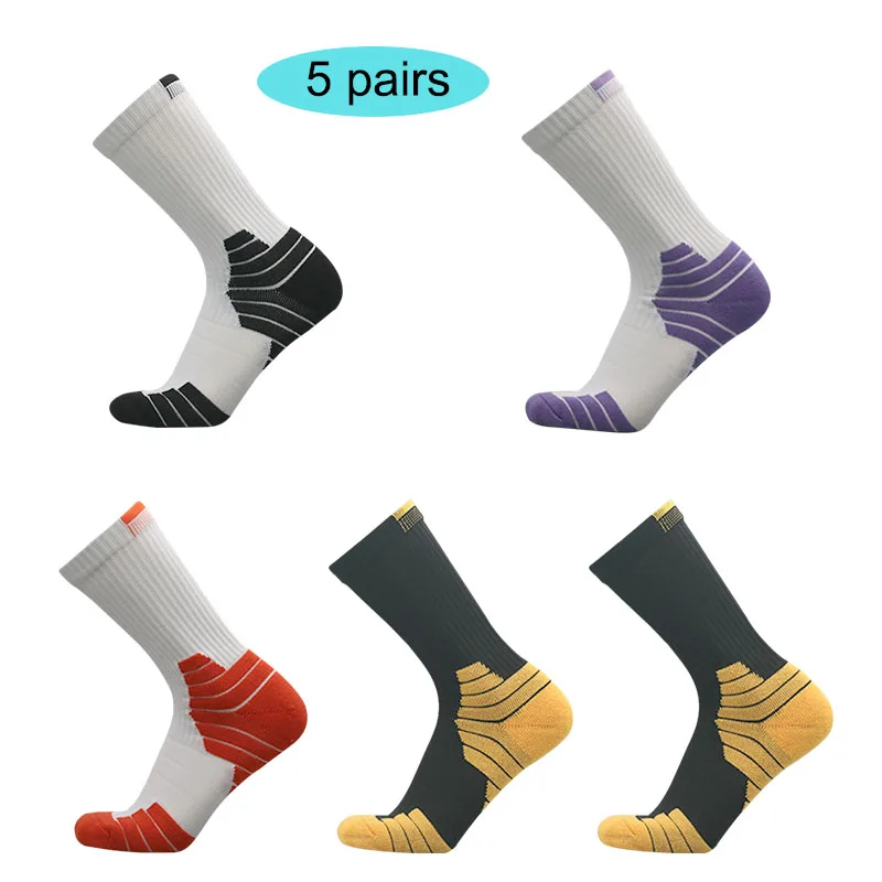 Professional Damping Sport Short Socks Compression Bright Color Towel Bottom Running Football Cycling Outdoor Basketball Socks