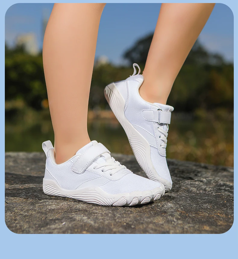 Kinder Barfußschuhe Jungen Mädchen Sneaker Aqua-Schuhe Natürliche Spreizschuhe Breite Zehenpartie Schnelltrocknende Wasserschuhe Strand- und Schwimmschuhe – Detail 11