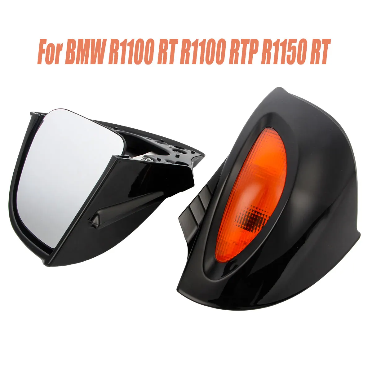 Motorcycle rearview mirror with light Rear View Mirrors Amber Turn Signal For BMW R1100 RT R1100 RTP R1150 RT rearview mirror