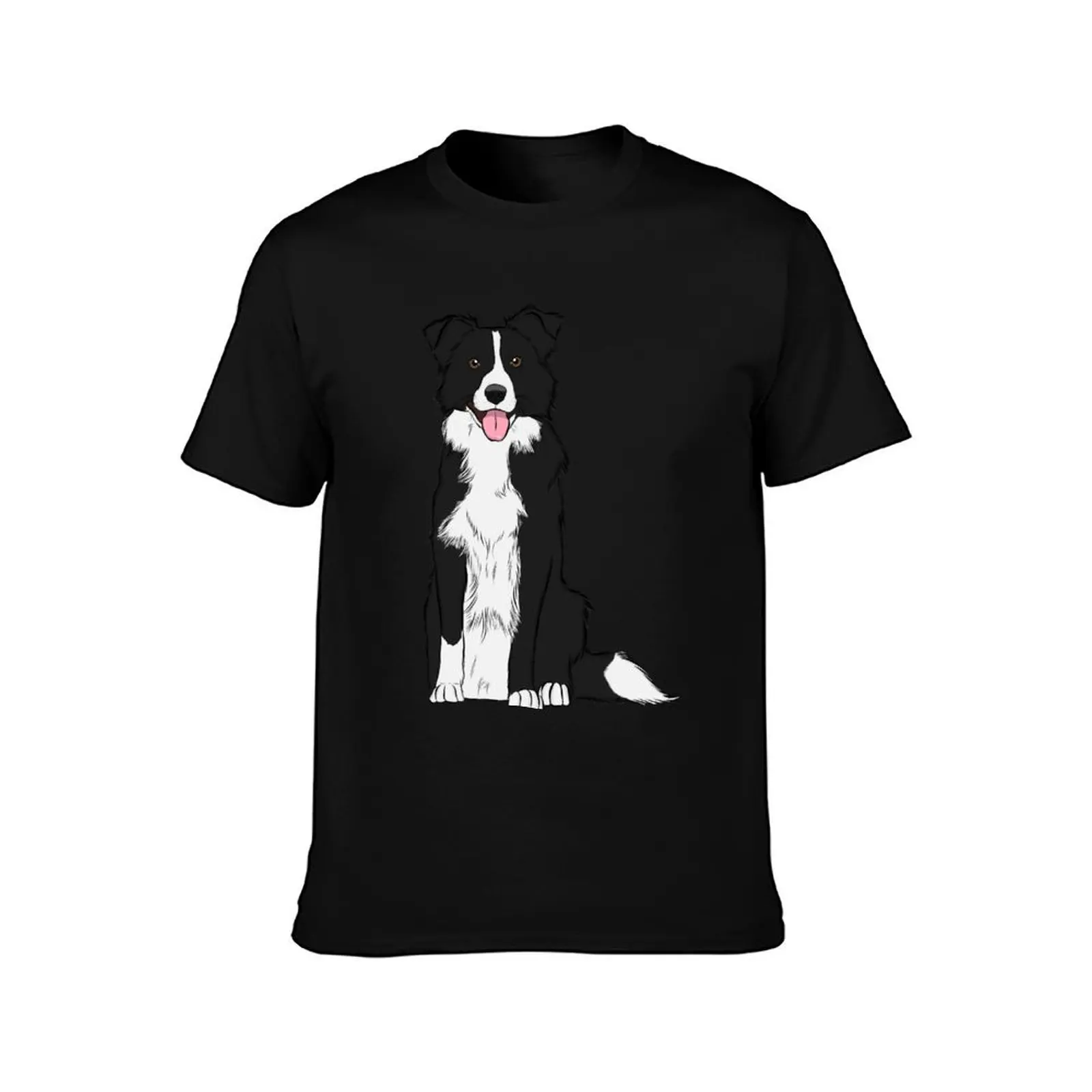 Border Collie T-Shirt Large Size Casual Tee Shirt T-Shirt