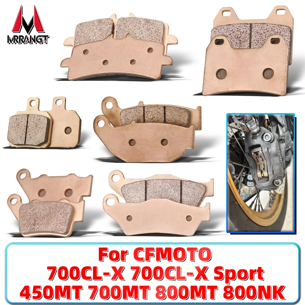 

MRRANGT Sintered Metal Brake Pad Set, For CFMOTO CLX700 Sport 800NK 800MT 450MT Motorcycle Parts Front and rear brake pads