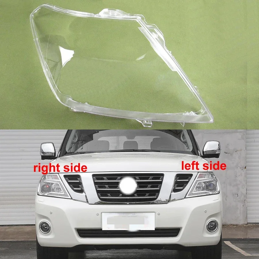 

For Nissan Patrol 2012-2018 Headlamp Housing Transparent Mask Cover Headlight Shell Plexiglass Replace Original Lens